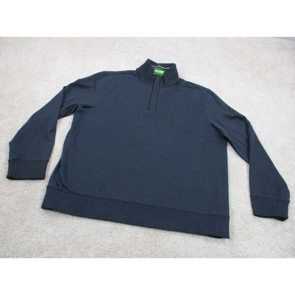 UNTUCKit Men's Dark Blue Zip Up Sweater - Picture 2 of 10